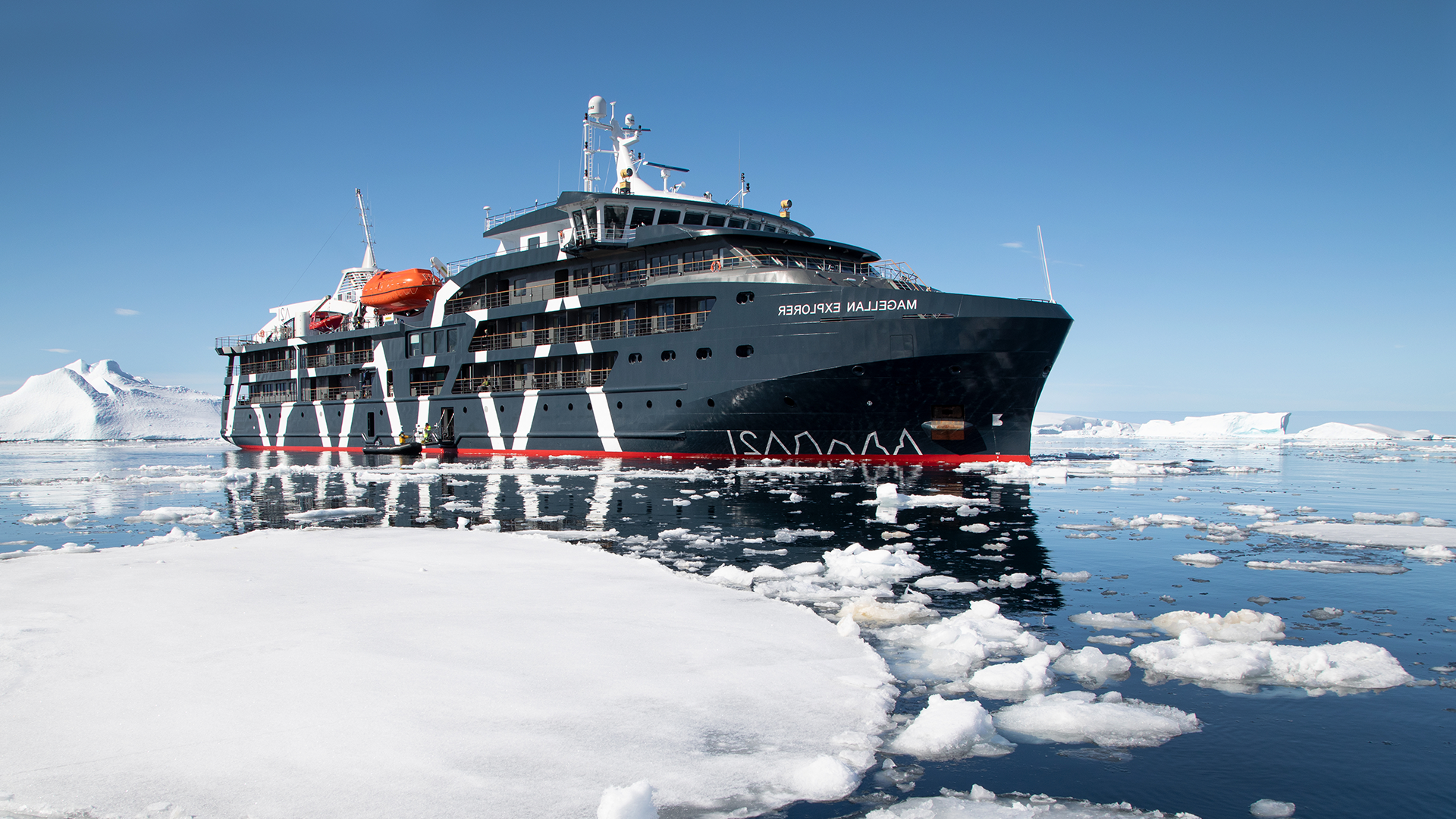 Fly to Antarctica and sail on board Magellan Explorer