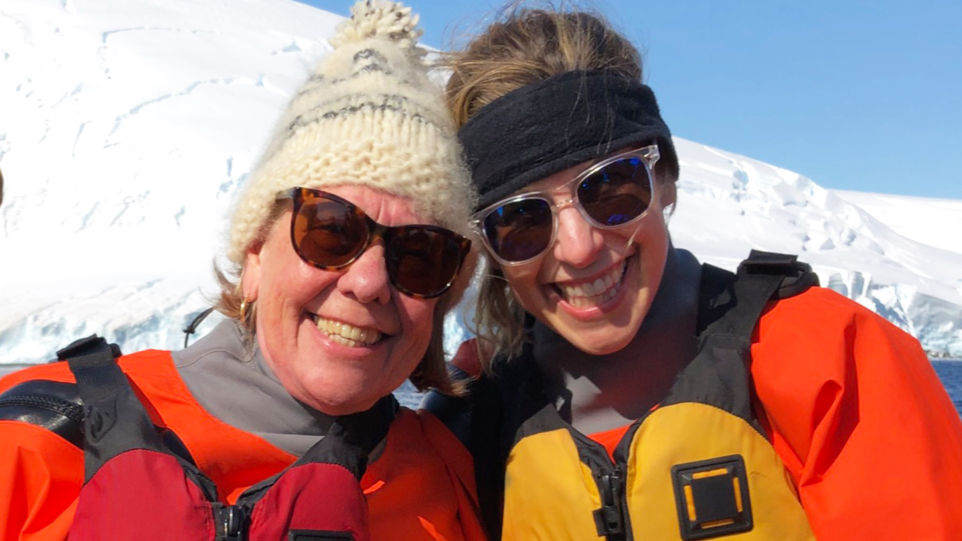 Mother and Daughter adventure in Antarctica. A story by Katie Losey who traveled with her mother during our 2019-20 Air-Cruise Season in Antarctica on Ocean Nova.