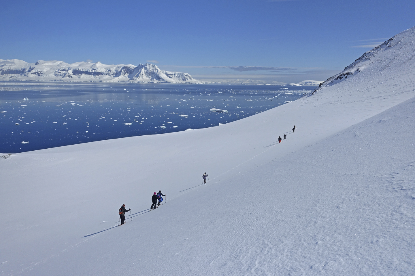 Hiking in Antarctica with Antarctica21