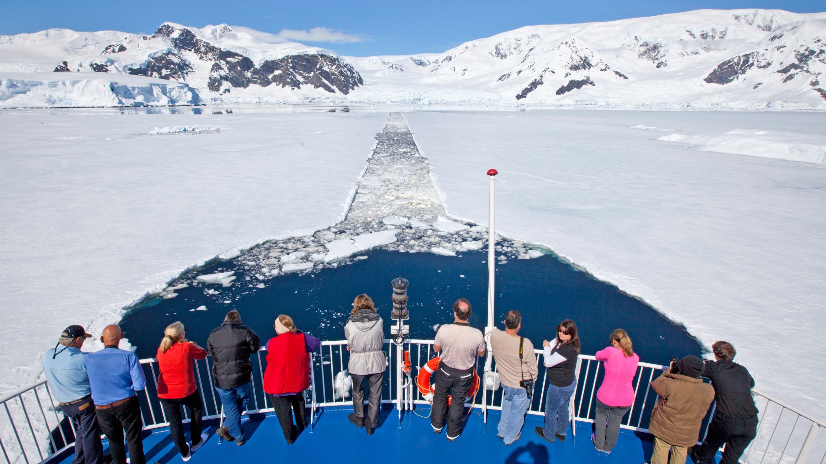 Image of slide On board Ocean Nova in Antarctica